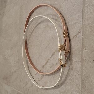 NWOT FOREVER 21 Pink & White Belts